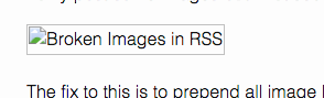 Broken Images in Post